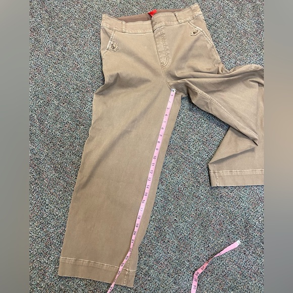 SPANX® Stretch Twill Cropped Pant Cedar Size Large - Picture 12 of 14